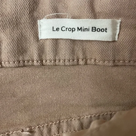 Frame Denim X Aerin Le Crop Mini Boot Dusty Rose Size 26 - Picture 6 of 9
